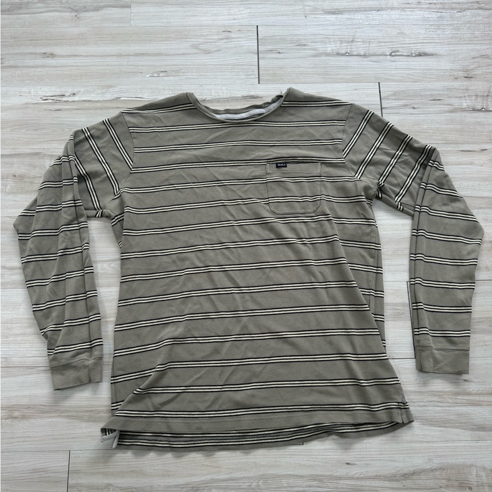 RVCA Striped pocket long sleeve